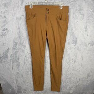 Toad Co FlexTime Skinny Pants Womens 8 Brown Performance Lightweight Preppy